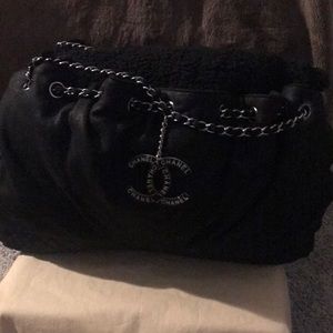 Chanel Melrose Degrade Cabas Tote with Chanel bag charm